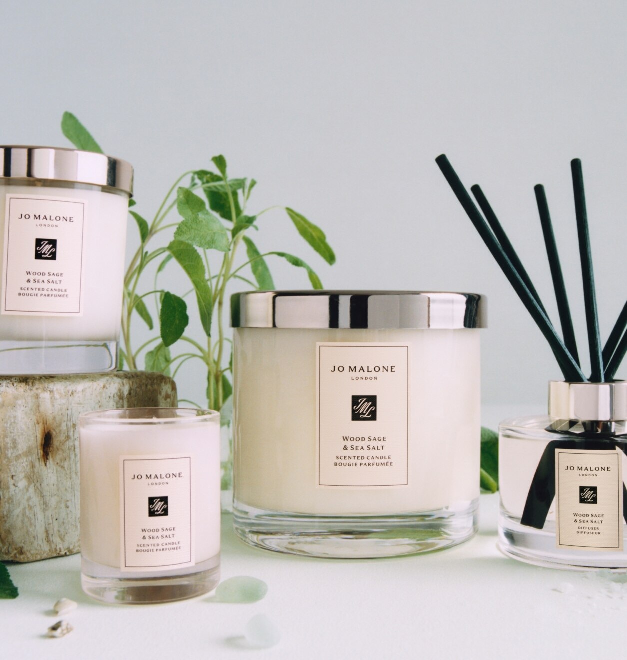 Jo Malone London Wood Sage & Sea Salt Home Collection Candles and Diffusers