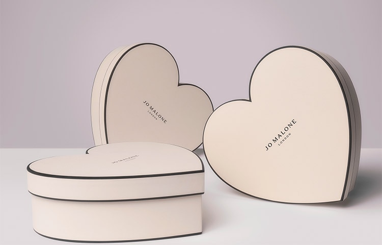 Jo Malone London heart-shaped gifting boxes